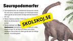 Dinosauriernas systematik + frågor - Årskurs 6 - 9