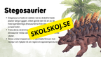 Dinosauriernas systematik + frågor - Årskurs 6 - 9