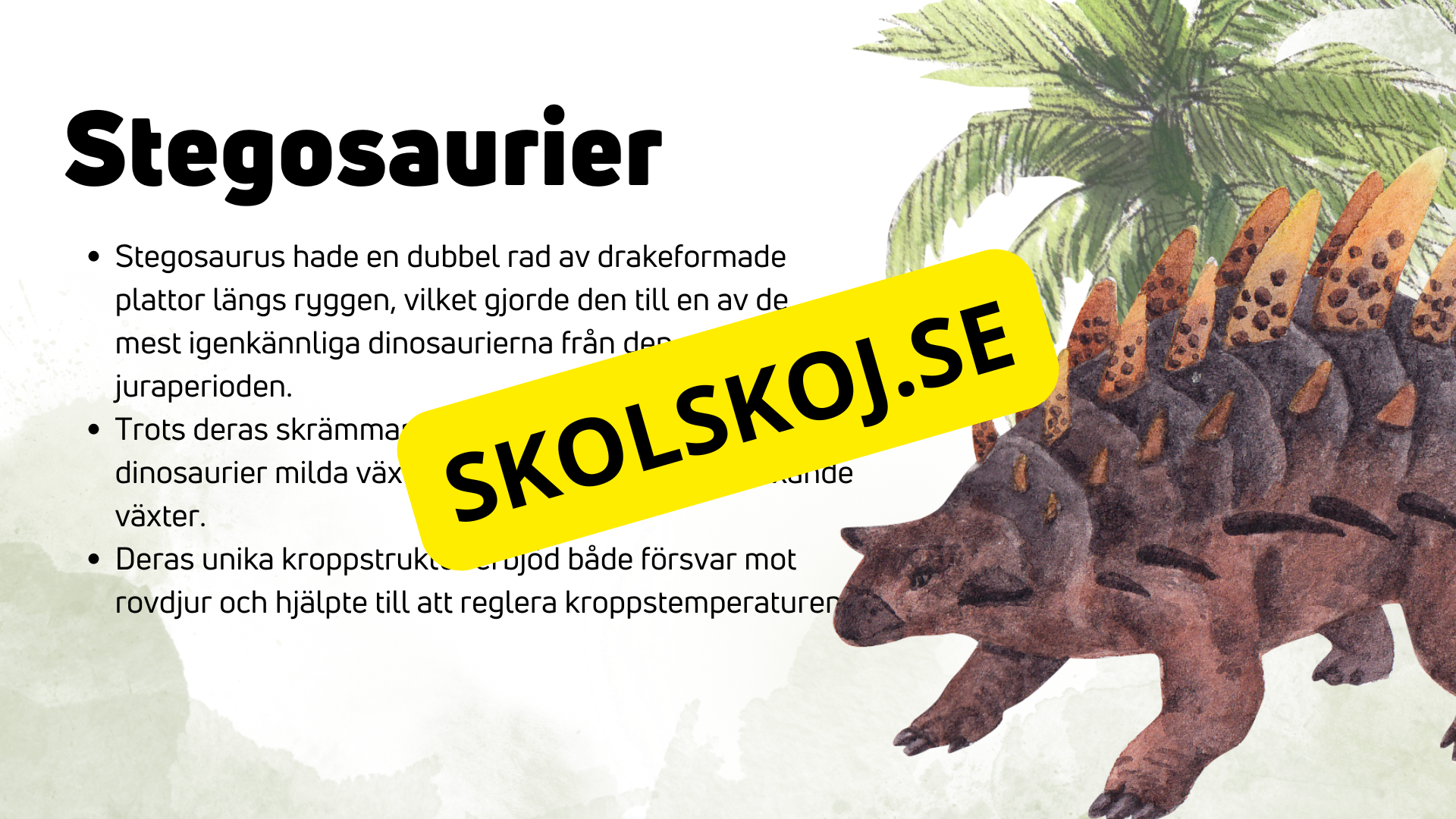 Dinosauriernas systematik + frågor - Årskurs 6 - 9