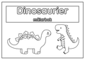 Dinosaurier - Målarbok