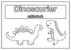 Dinosaurier - Målarbok