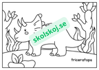 Dinosaurier - Målarbok