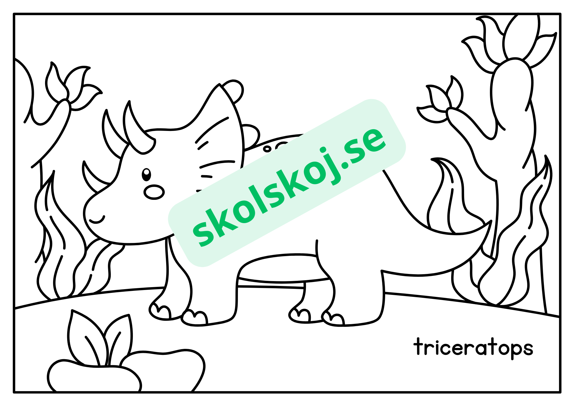 Dinosaurier - Målarbok