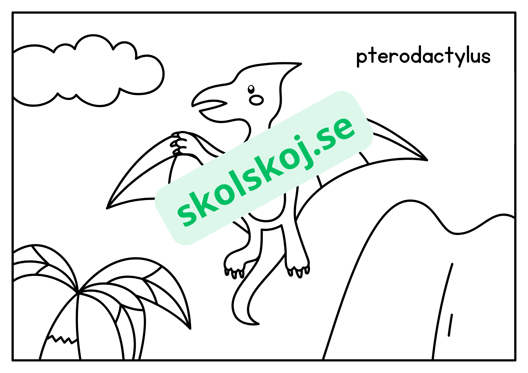 Dinosaurier - Målarbok