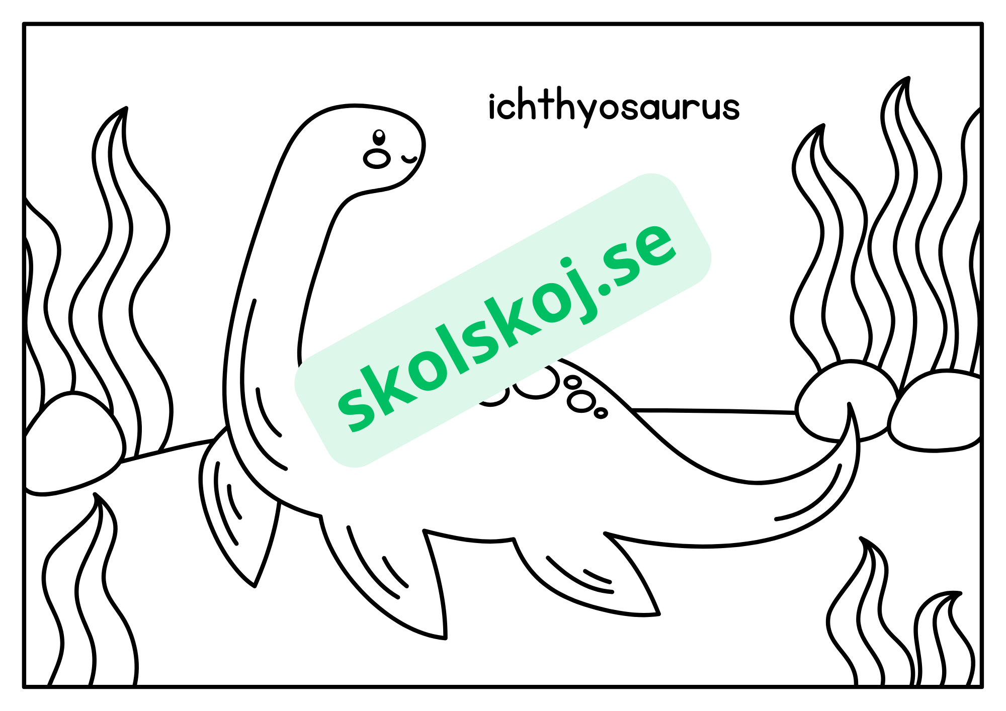 Dinosaurier - Målarbok
