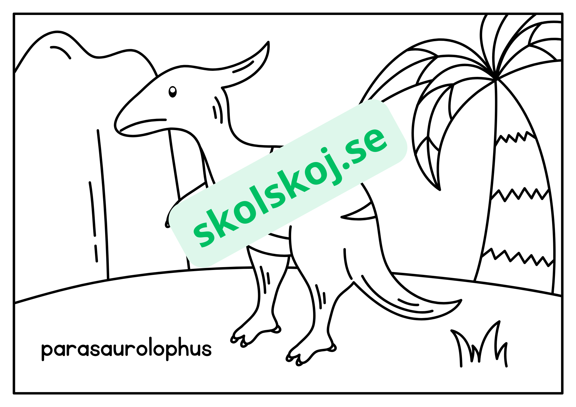 Dinosaurier - Målarbok