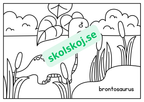 Dinosaurier - Målarbok
