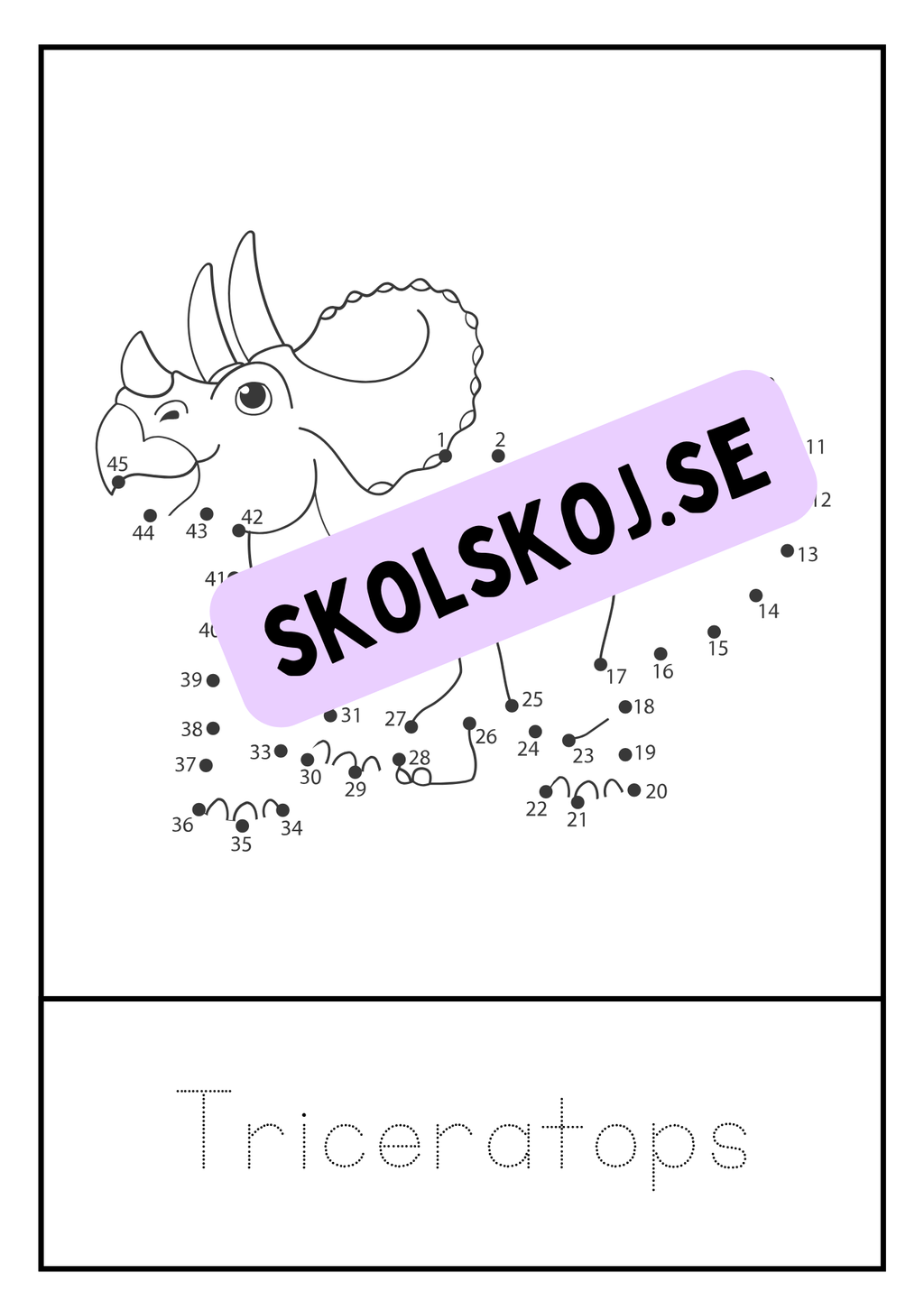 Dinosaurier - Prick till prick + spåra