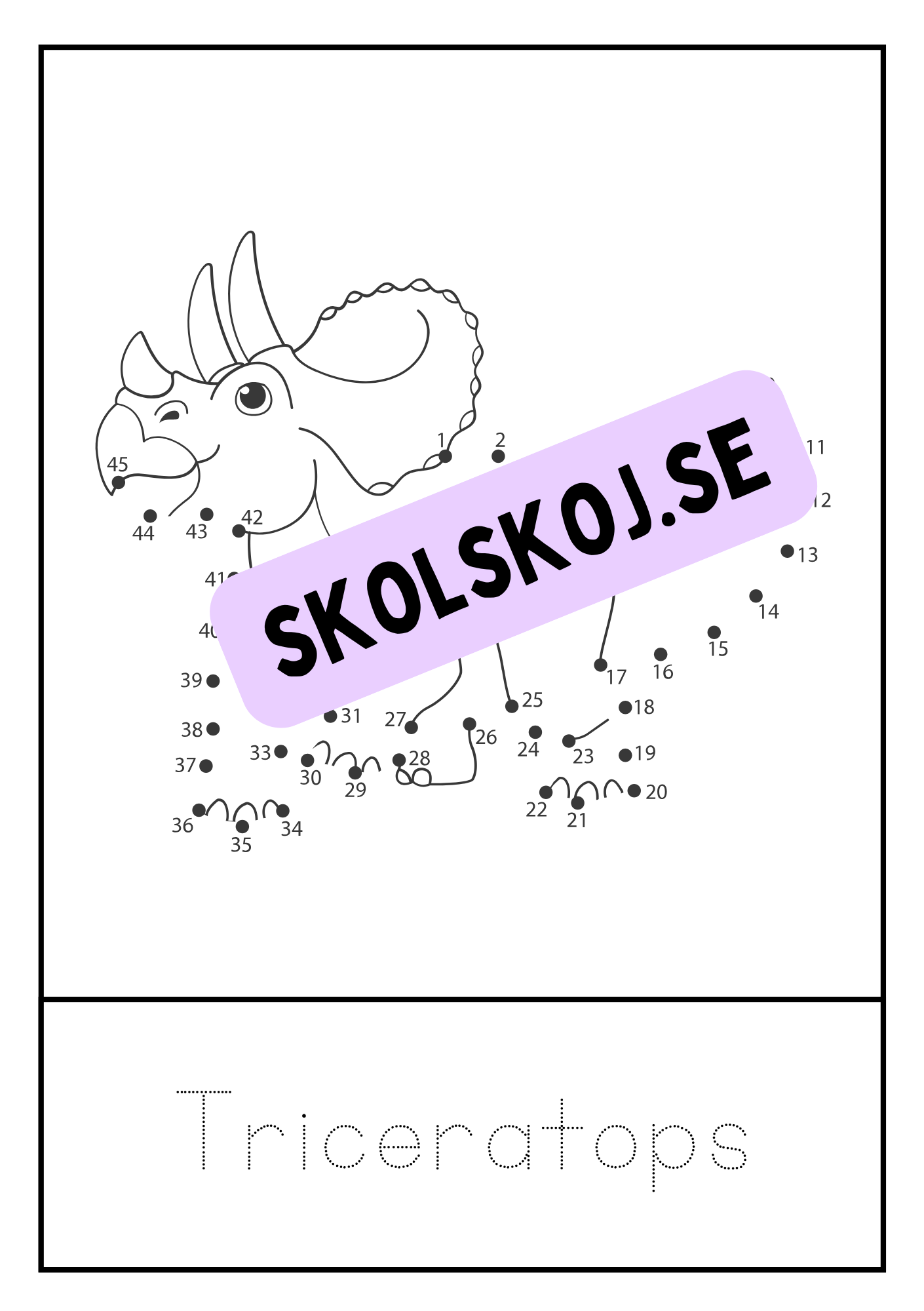 Dinosaurier - Prick till prick + spåra