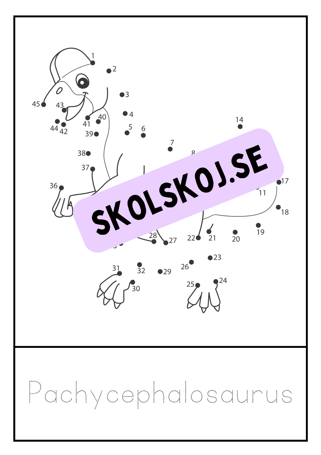 Dinosaurier - Prick till prick + spåra