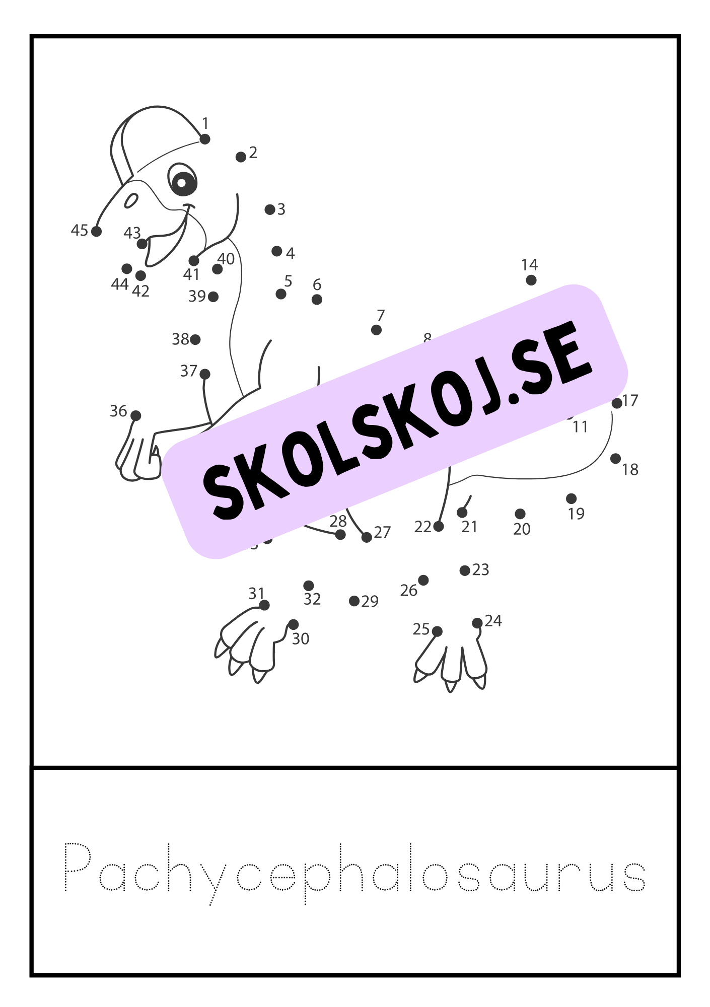Dinosaurier - Prick till prick + spåra