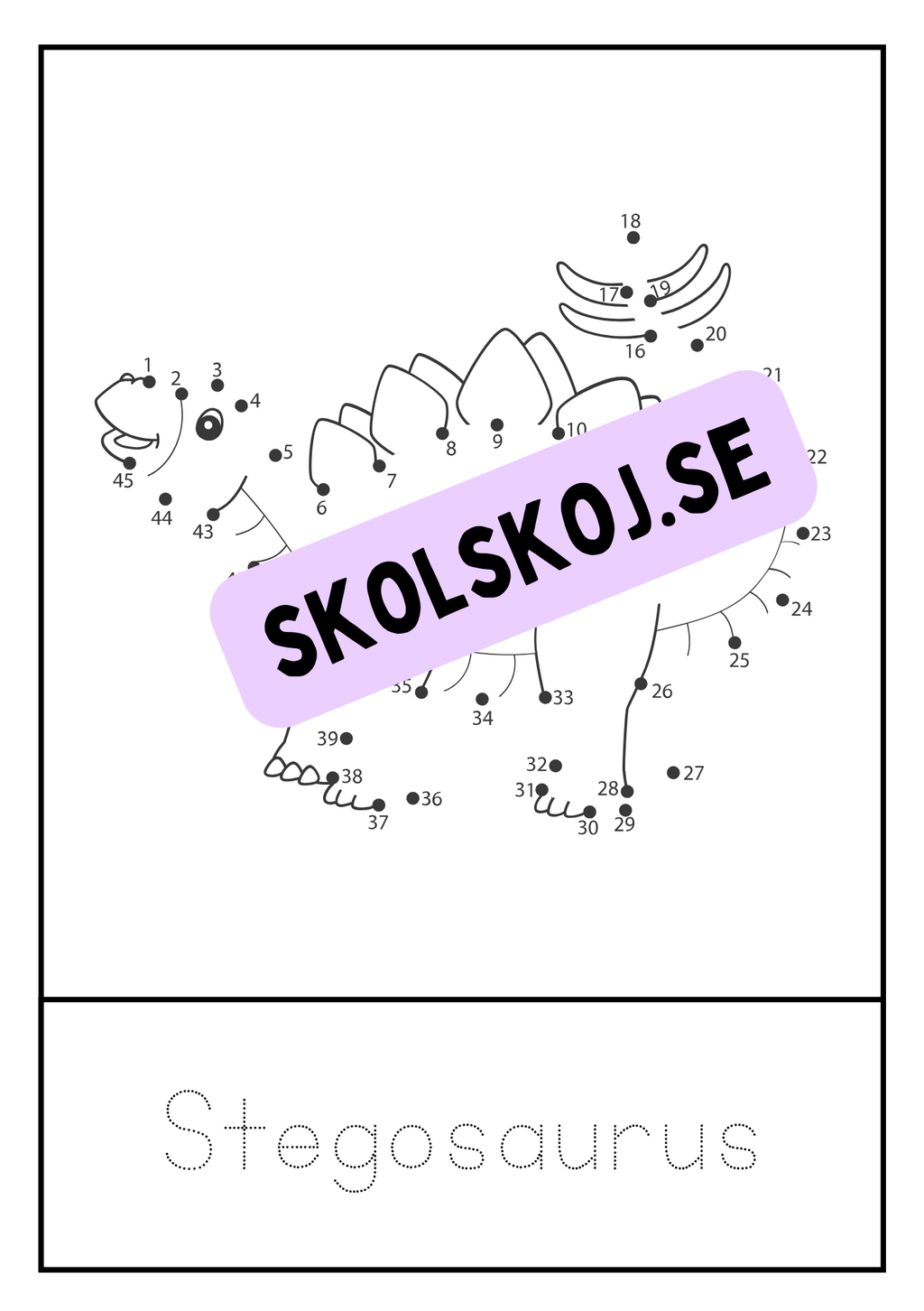 Dinosaurier - Prick till prick + spåra