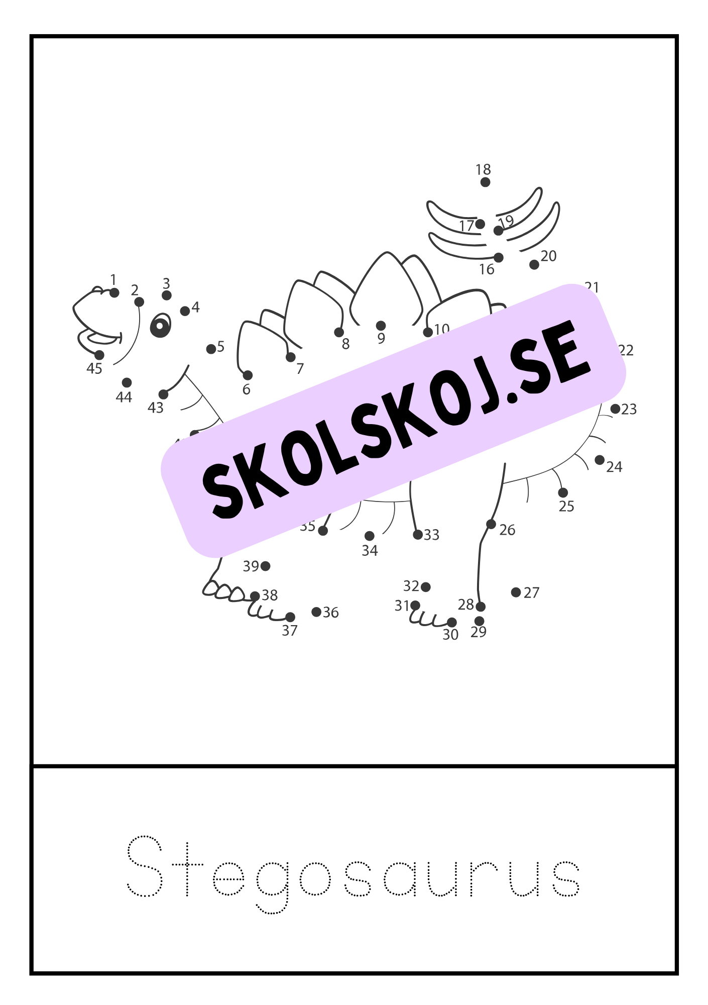 Dinosaurier - Prick till prick + spåra