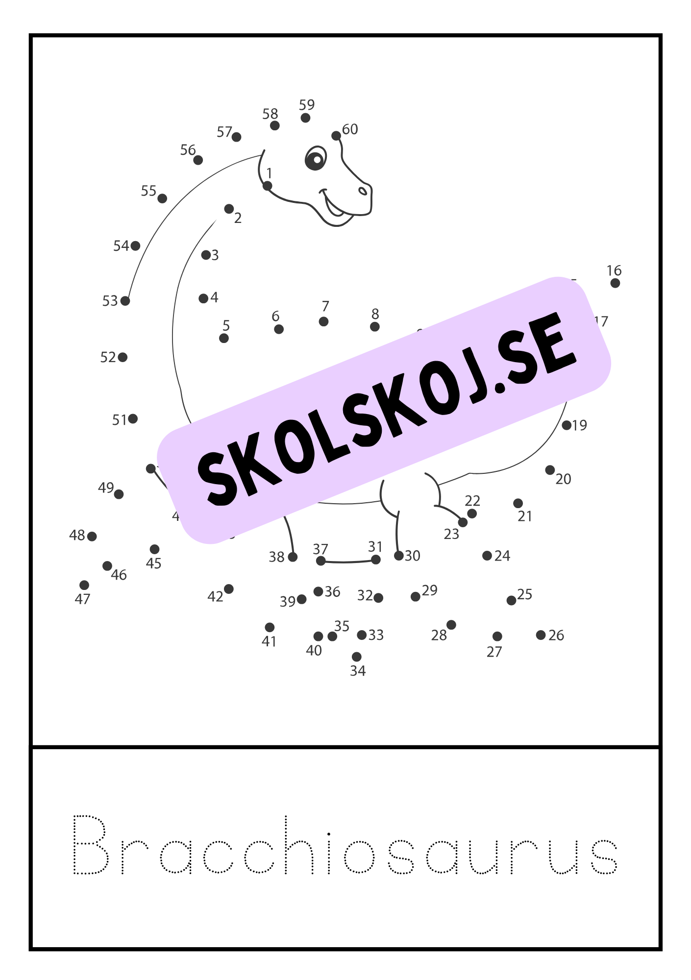 Dinosaurier - Prick till prick + spåra