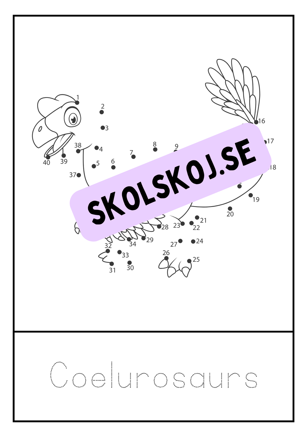Dinosaurier - Prick till prick + spåra