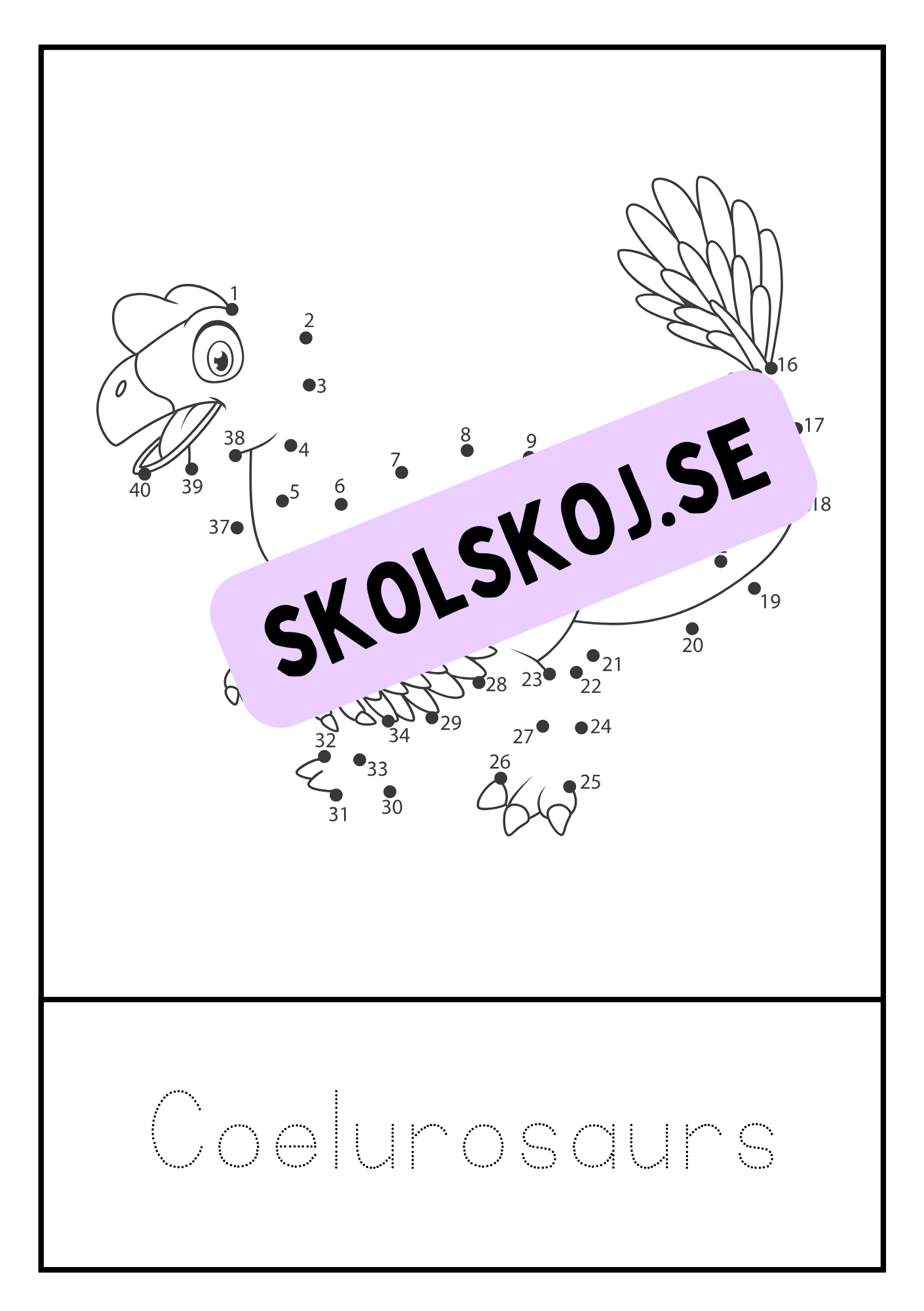 Dinosaurier - Prick till prick + spåra