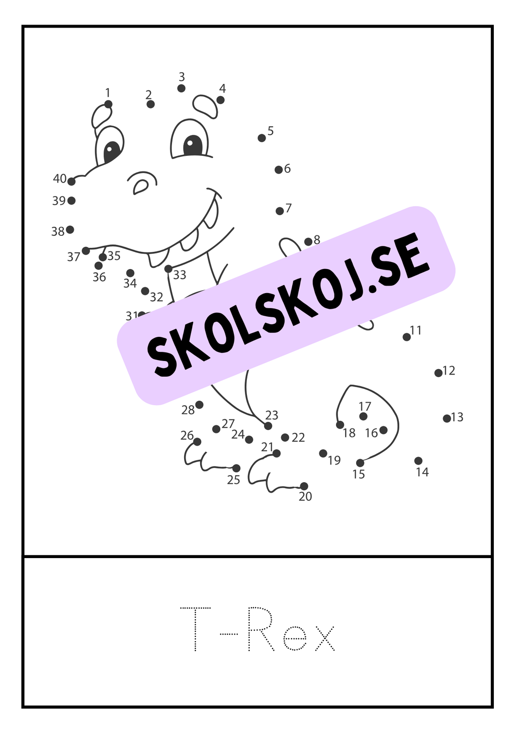Dinosaurier - Prick till prick + spåra