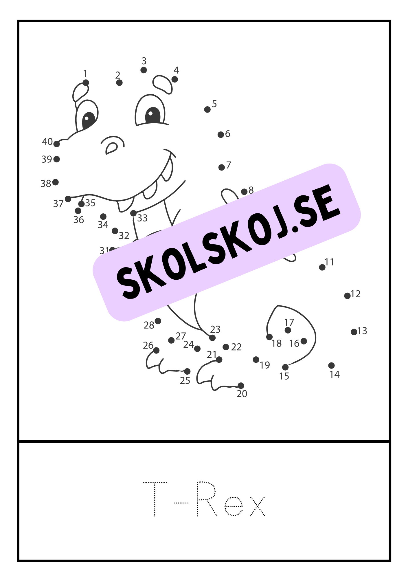 Dinosaurier - Prick till prick + spåra