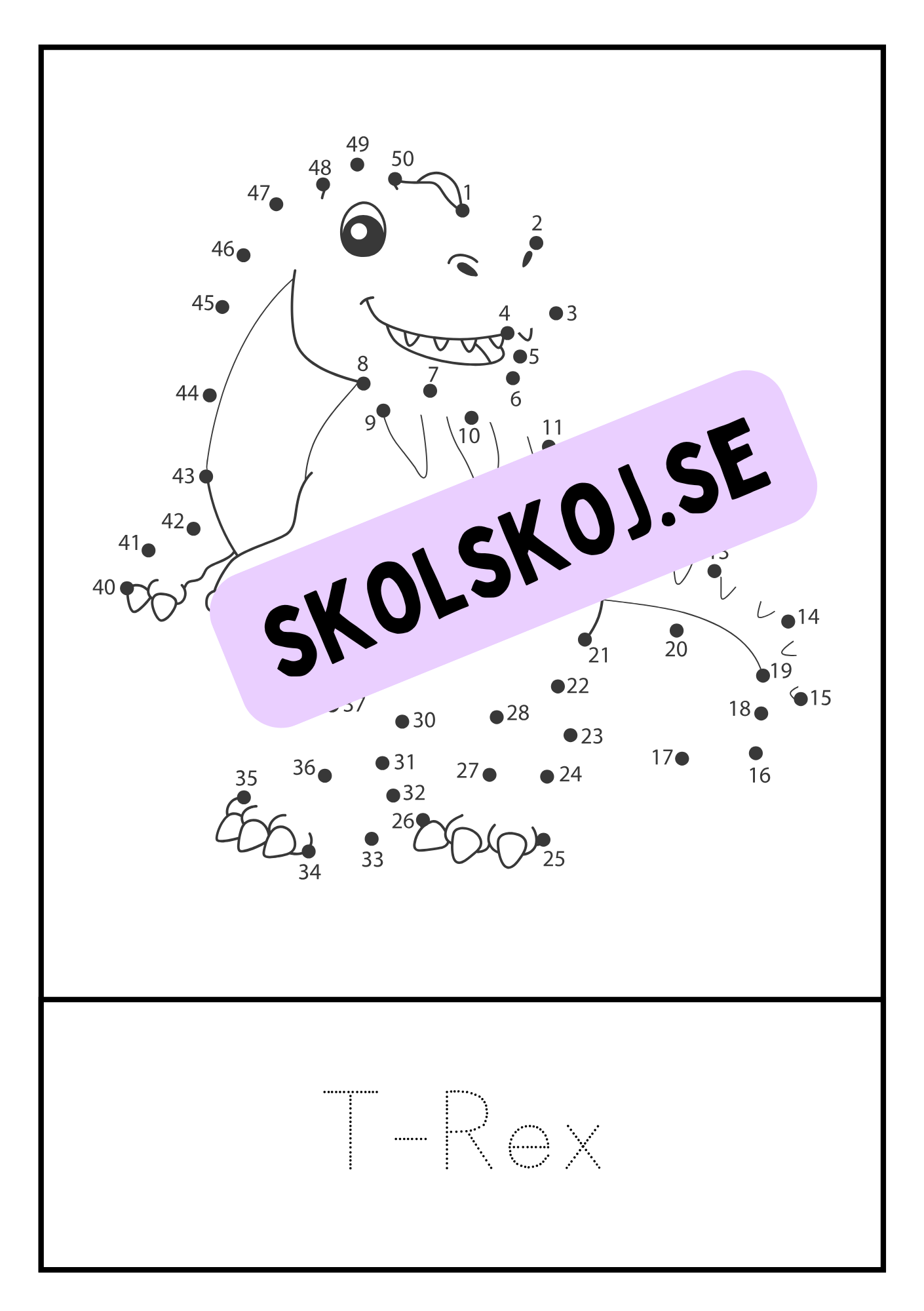 Dinosaurier - Prick till prick + spåra