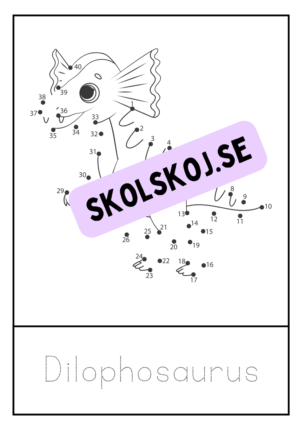 Dinosaurier - Prick till prick + spåra