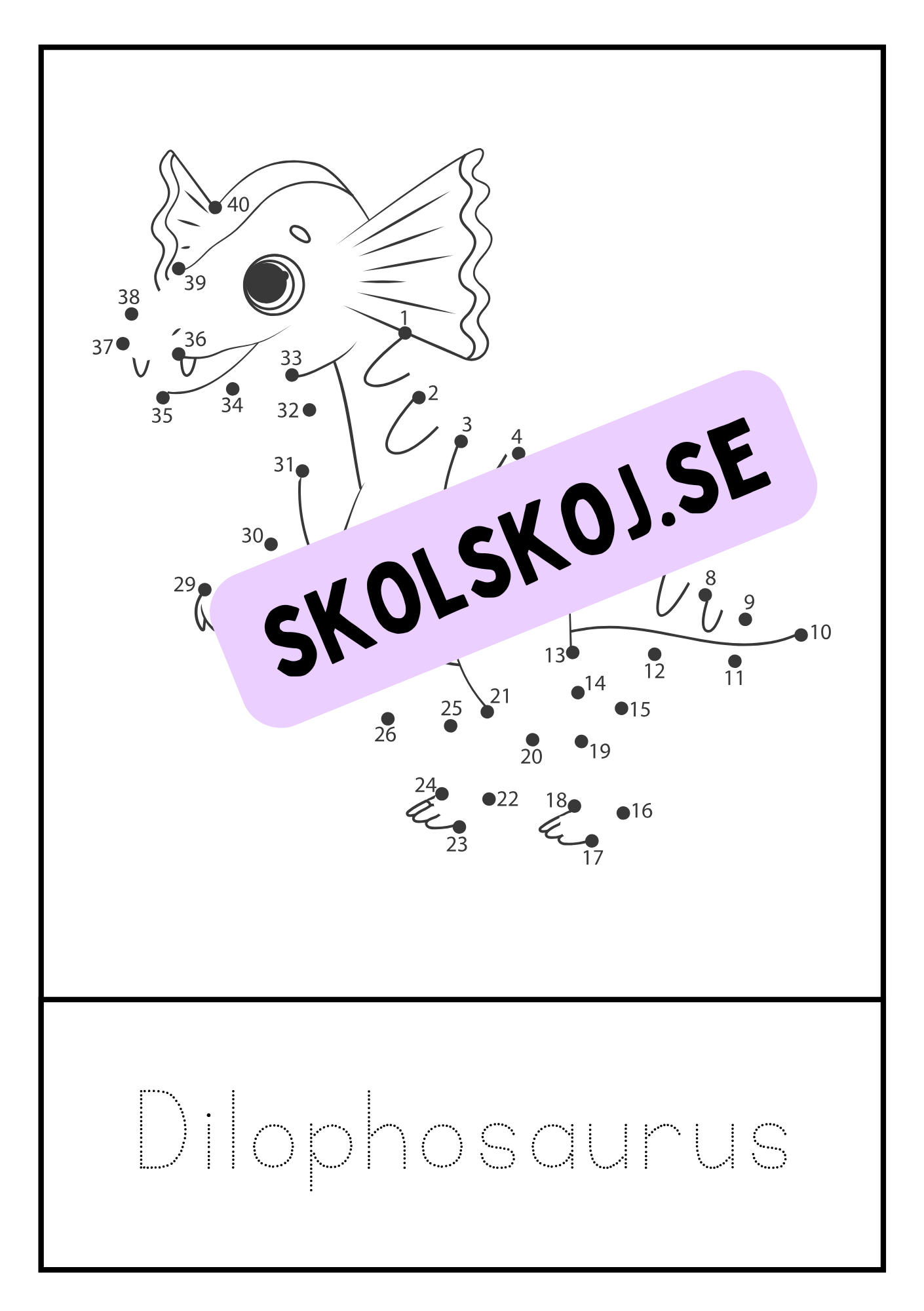 Dinosaurier - Prick till prick + spåra