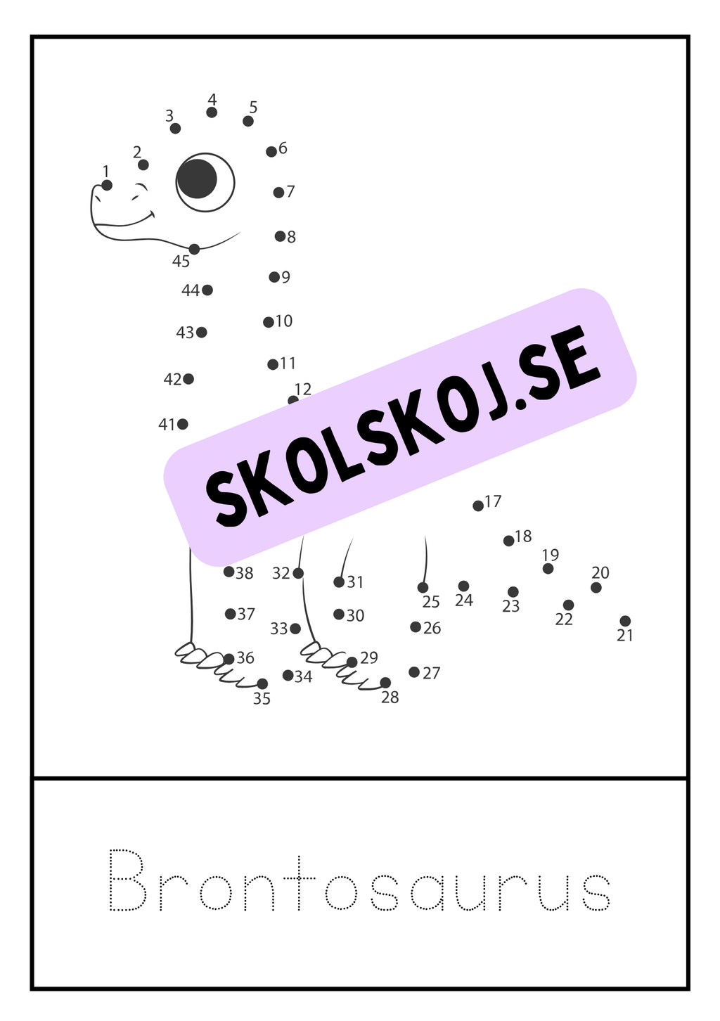 Dinosaurier - Prick till prick + spåra