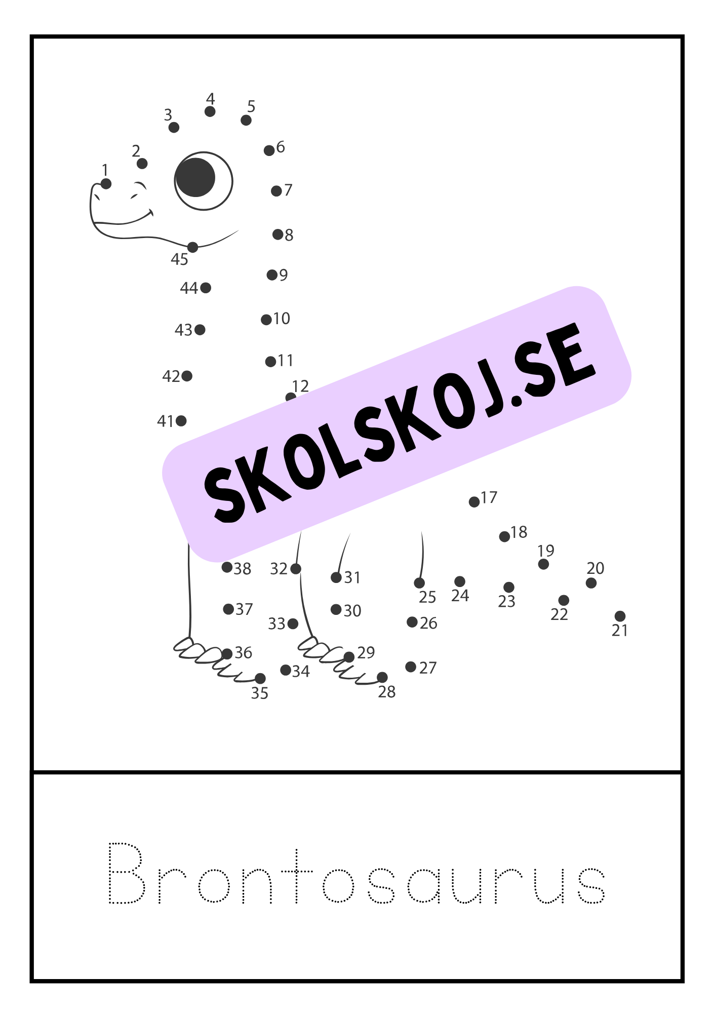 Dinosaurier - Prick till prick + spåra