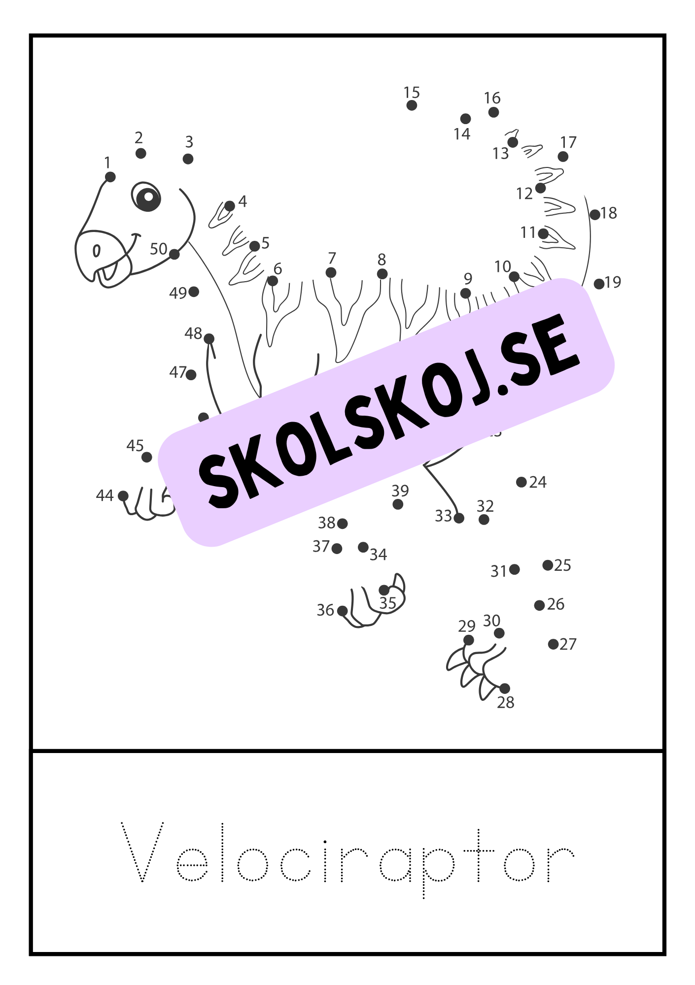 Dinosaurier - Prick till prick + spåra