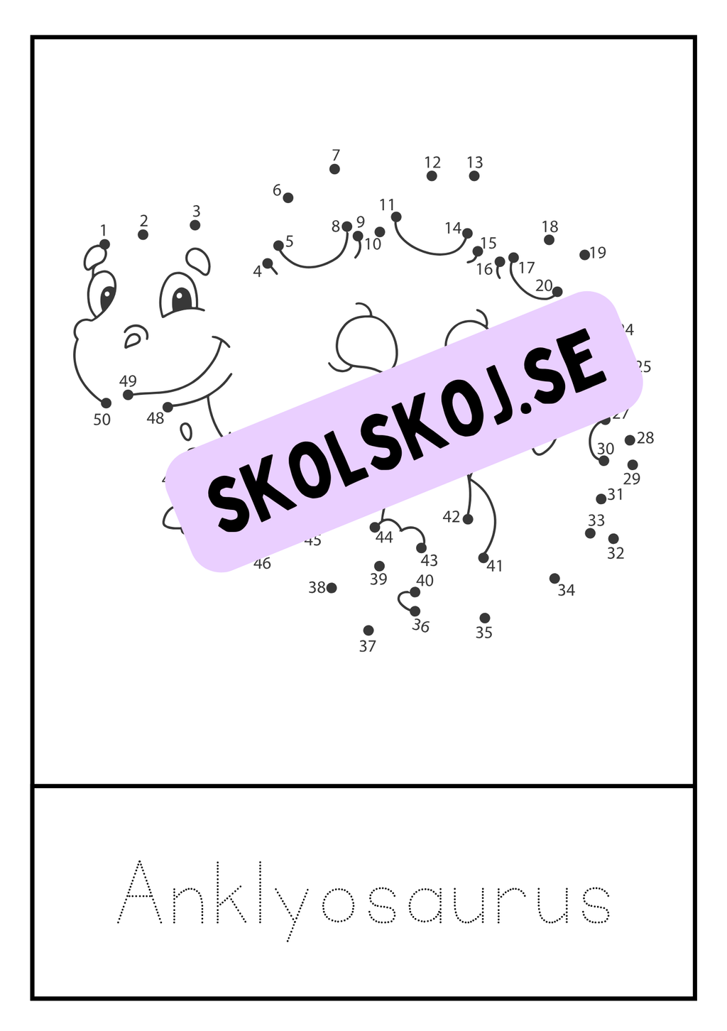 Dinosaurier - Prick till prick + spåra