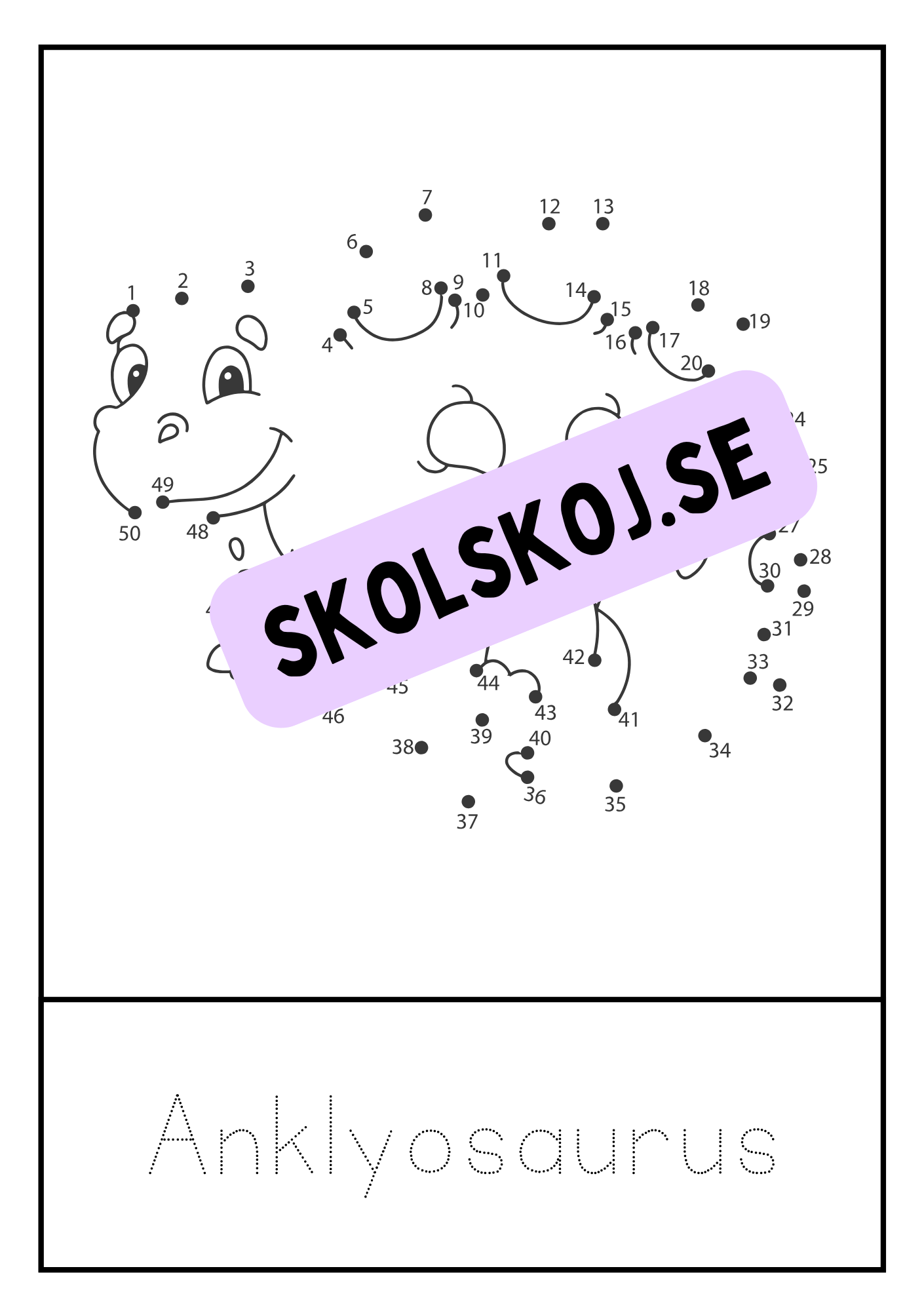 Dinosaurier - Prick till prick + spåra