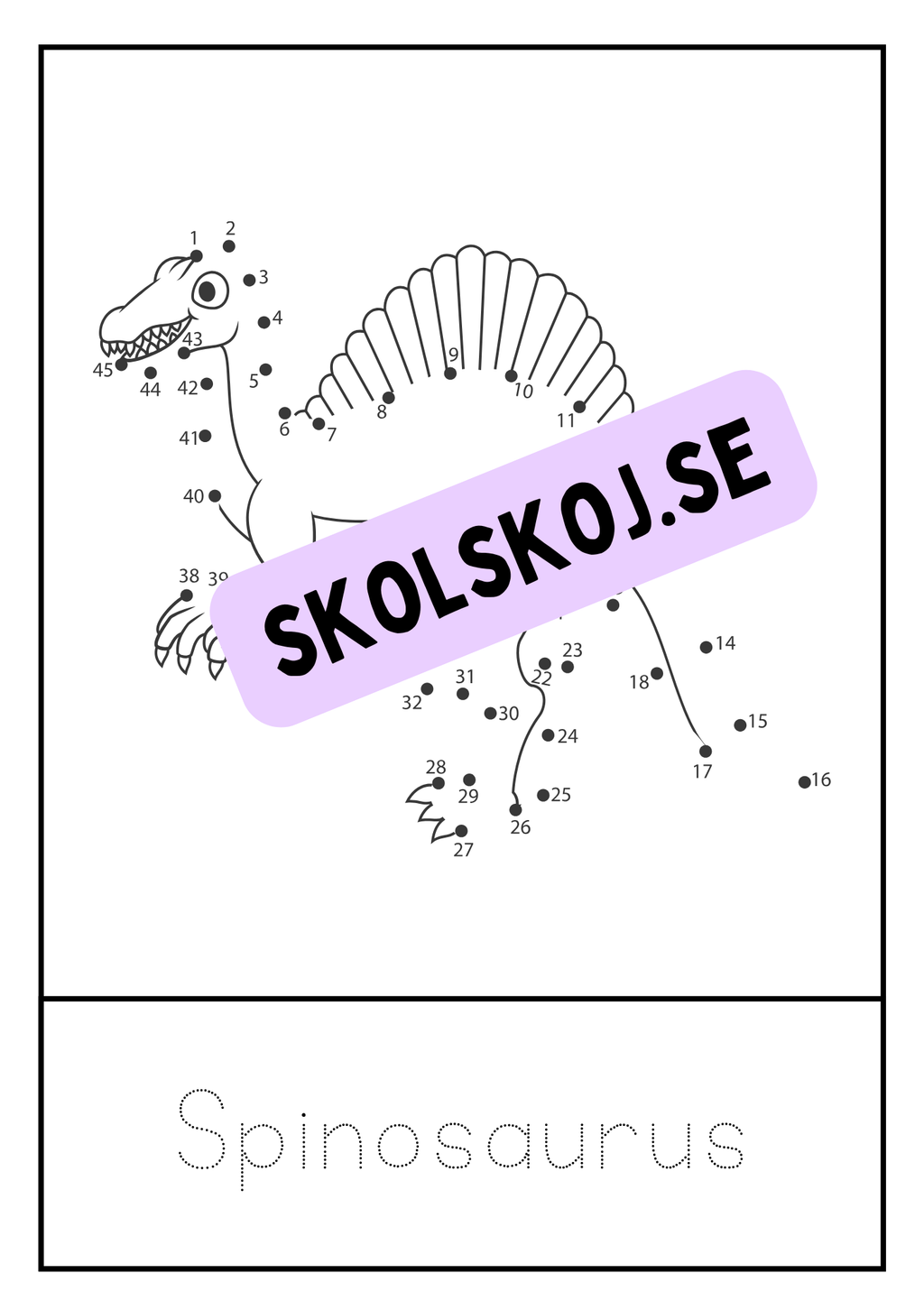 Dinosaurier - Prick till prick + spåra