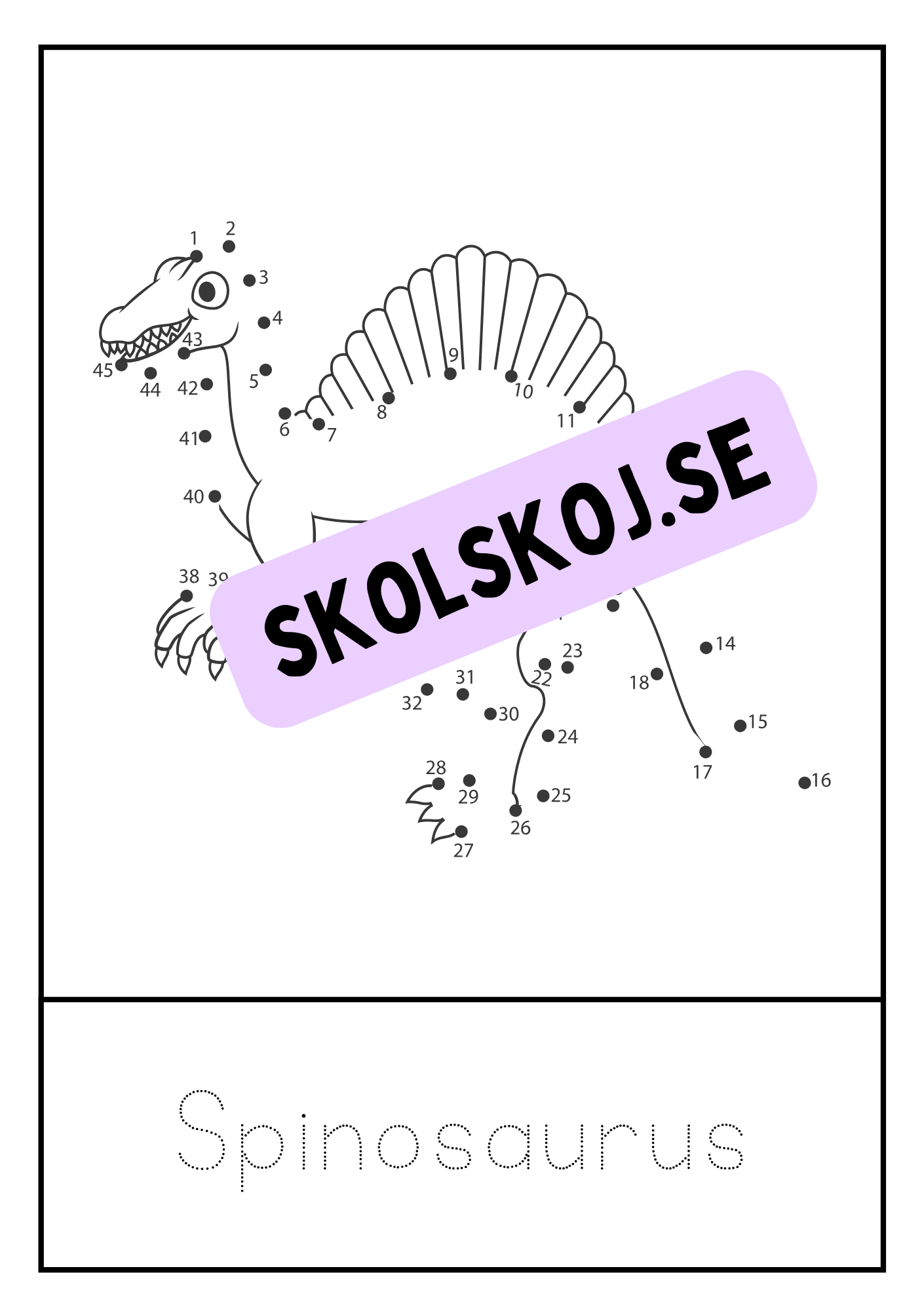 Dinosaurier - Prick till prick + spåra