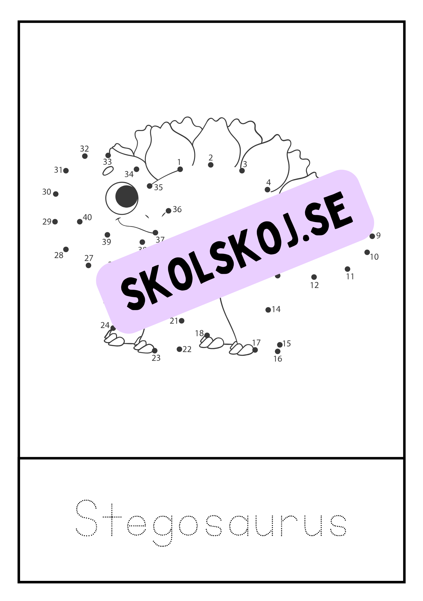Dinosaurier - Prick till prick + spåra