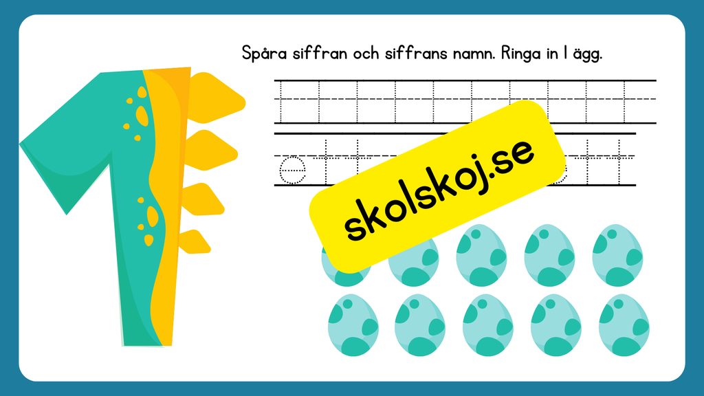 Dino siffror 0 - 10