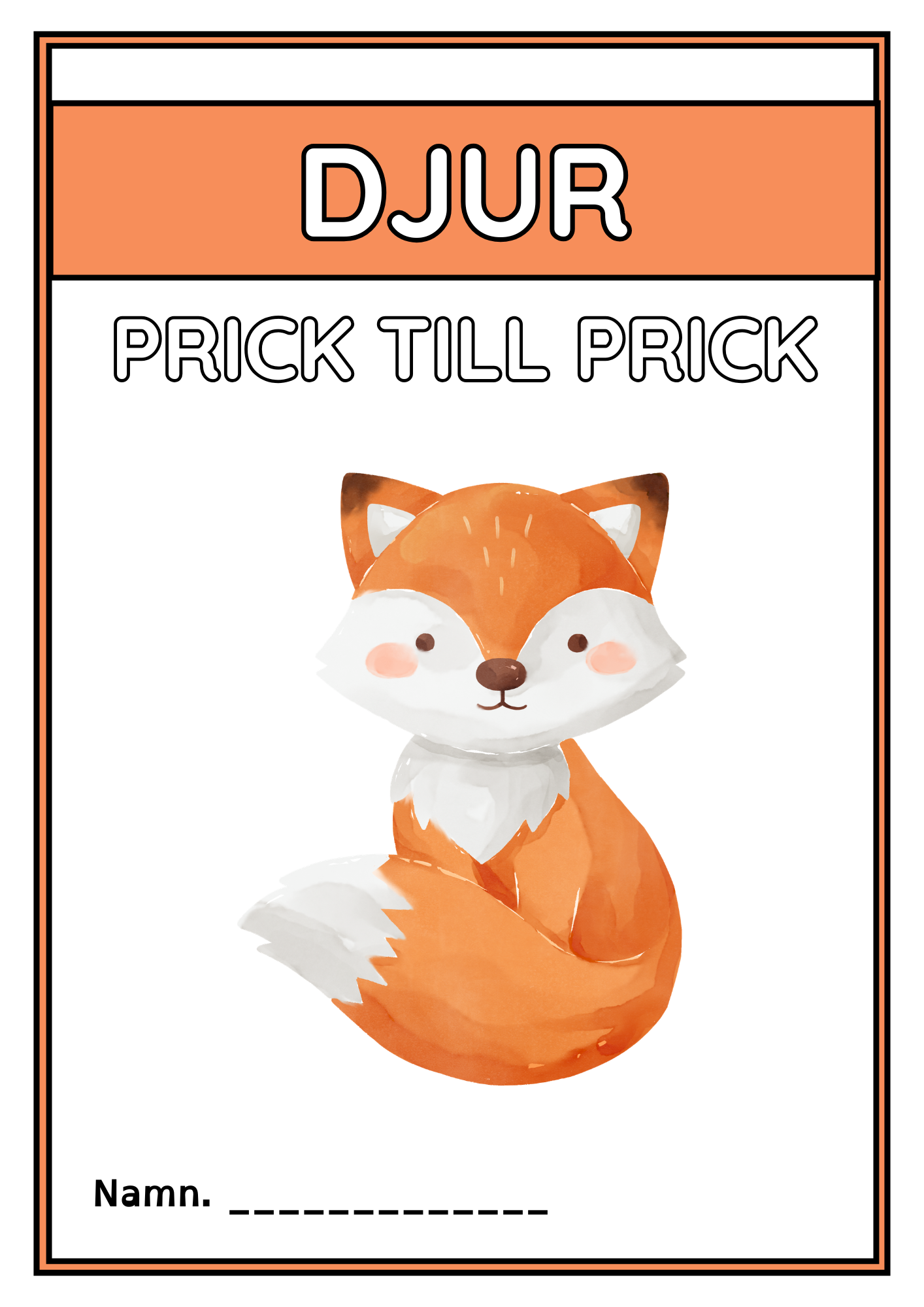 Djur - Prick till prick - 34 sidor