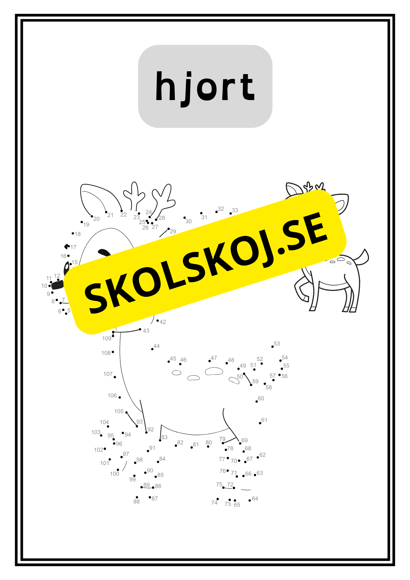 Djur - Prick till prick - 34 sidor
