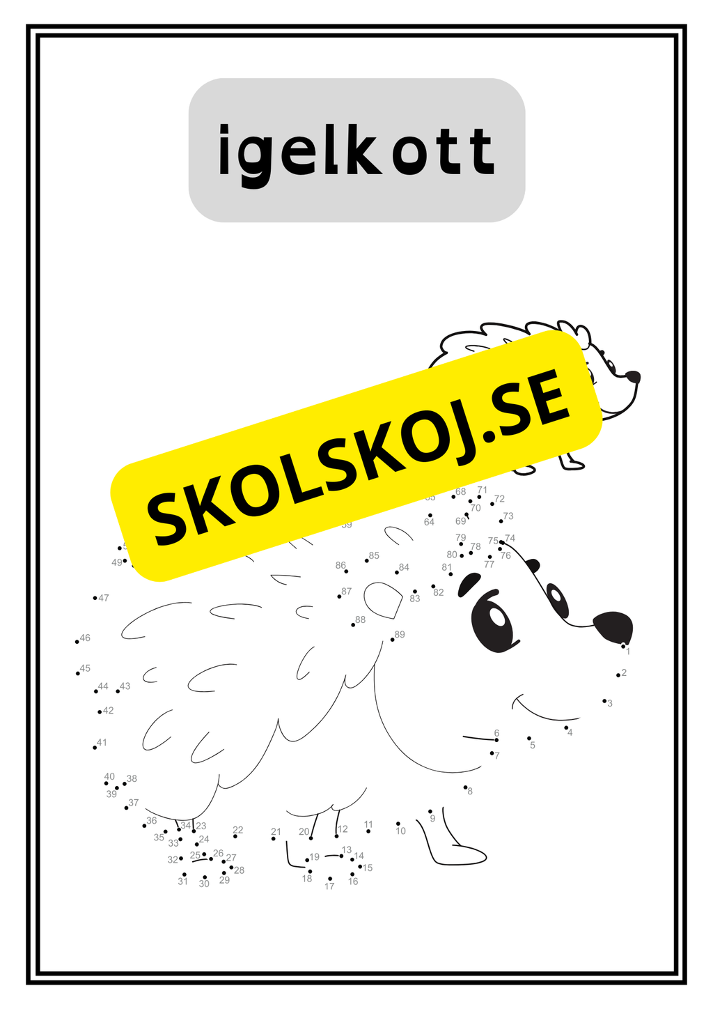Djur - Prick till prick - 34 sidor
