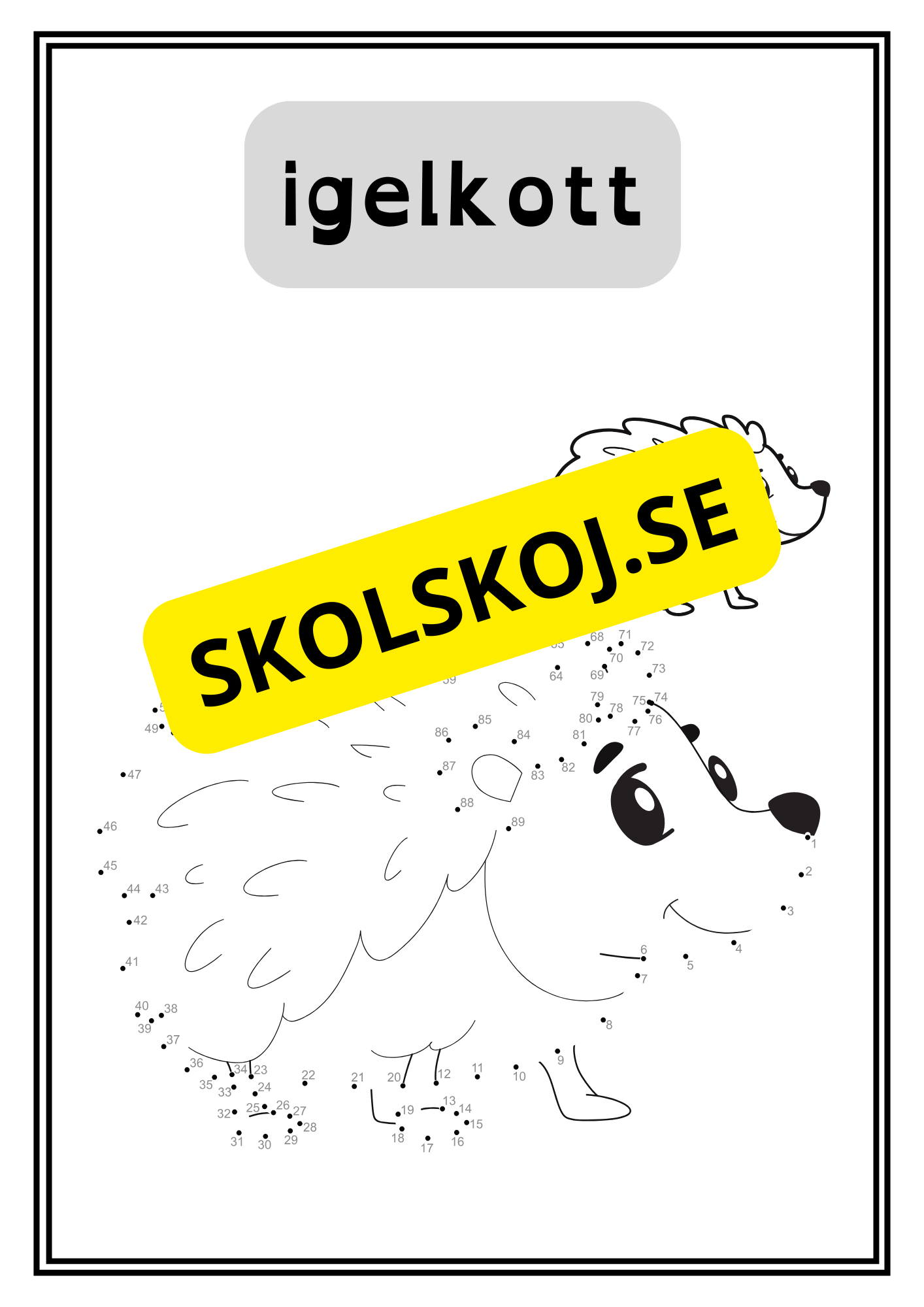 Djur - Prick till prick - 34 sidor