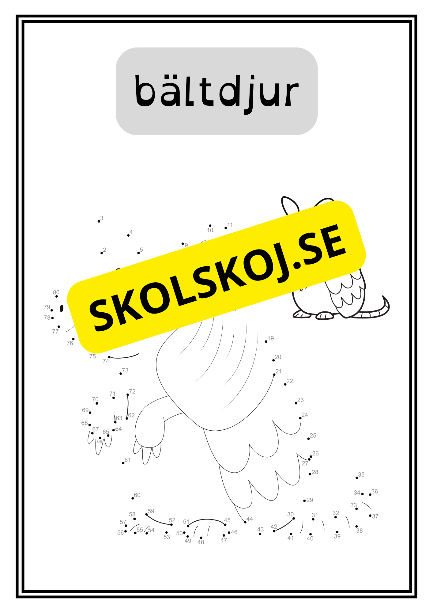 Djur - Prick till prick - 34 sidor