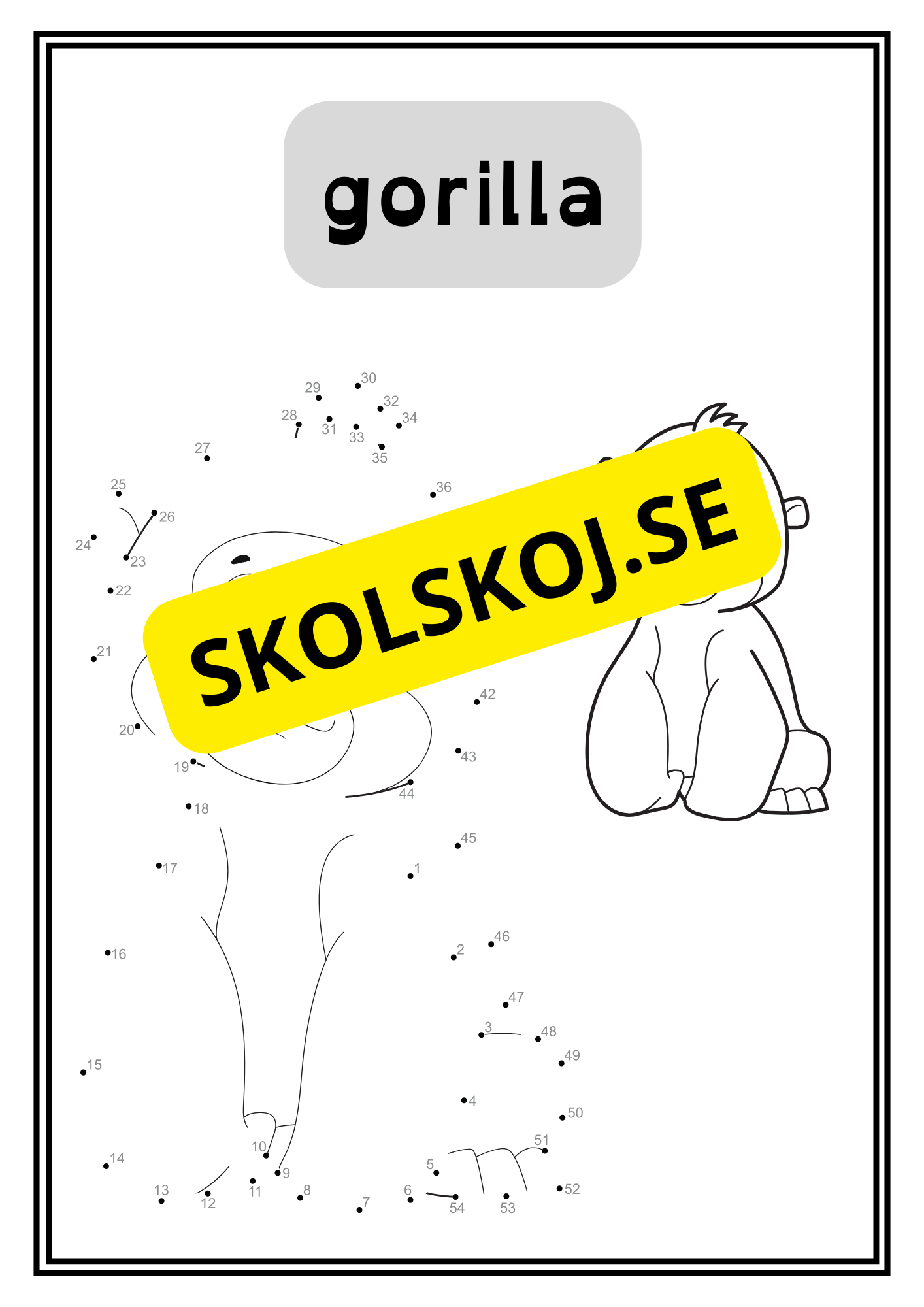 Djur - Prick till prick - 34 sidor