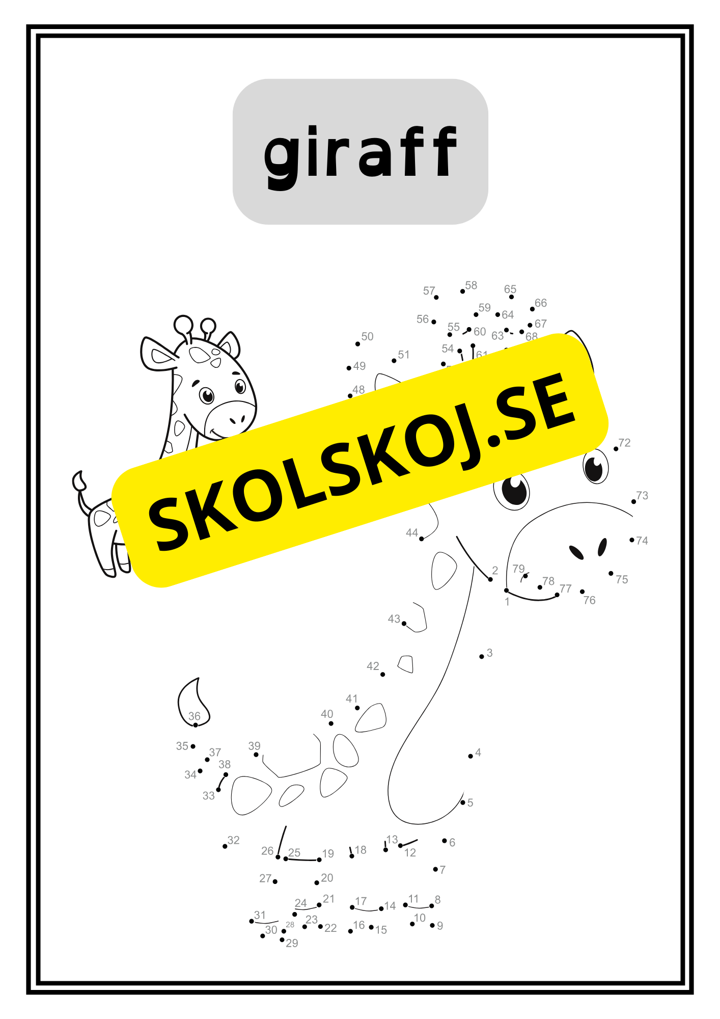 Djur - Prick till prick - 34 sidor