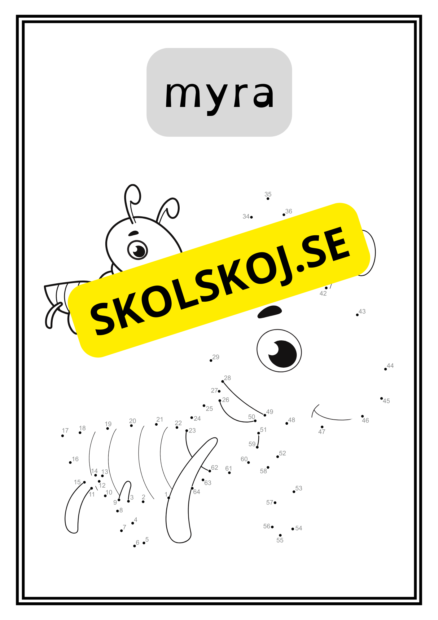 Djur - Prick till prick - 34 sidor