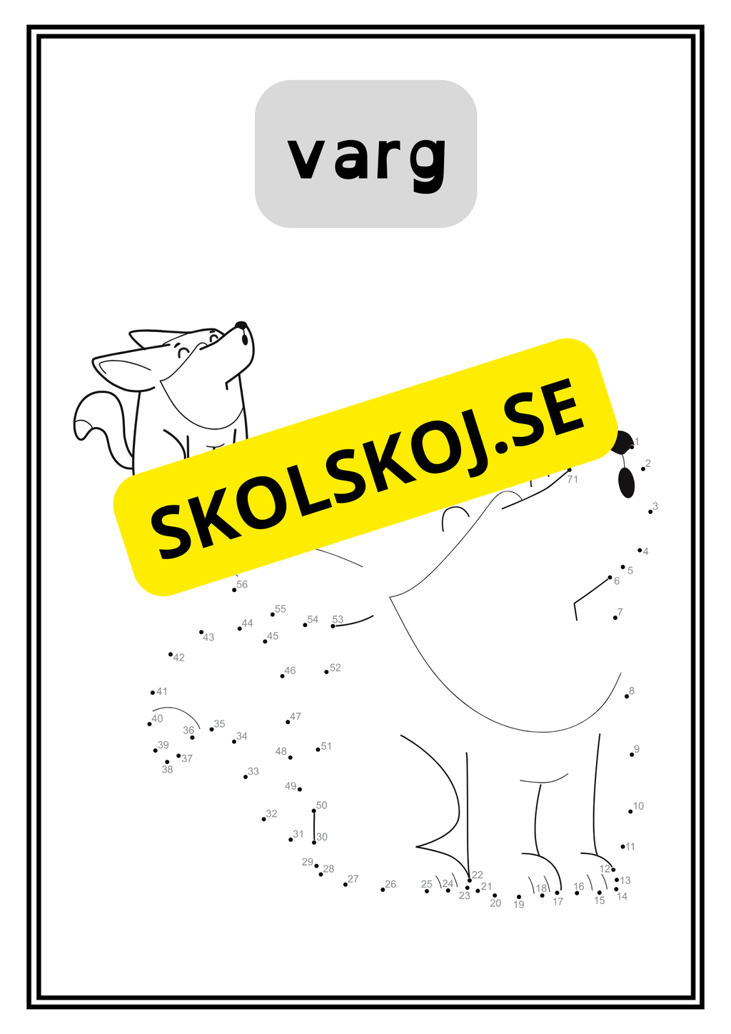 Djur - Prick till prick - 34 sidor