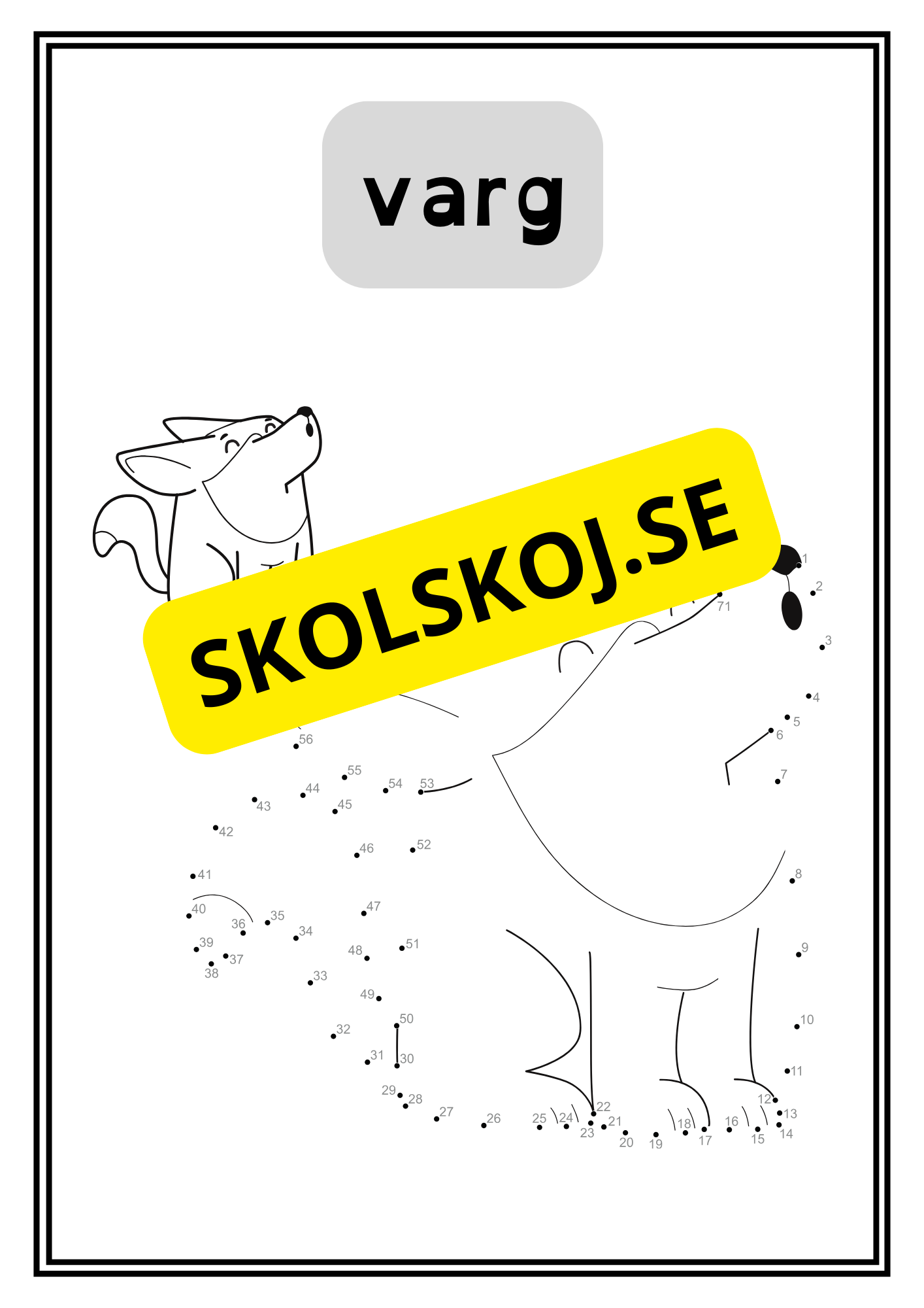 Djur - Prick till prick - 34 sidor