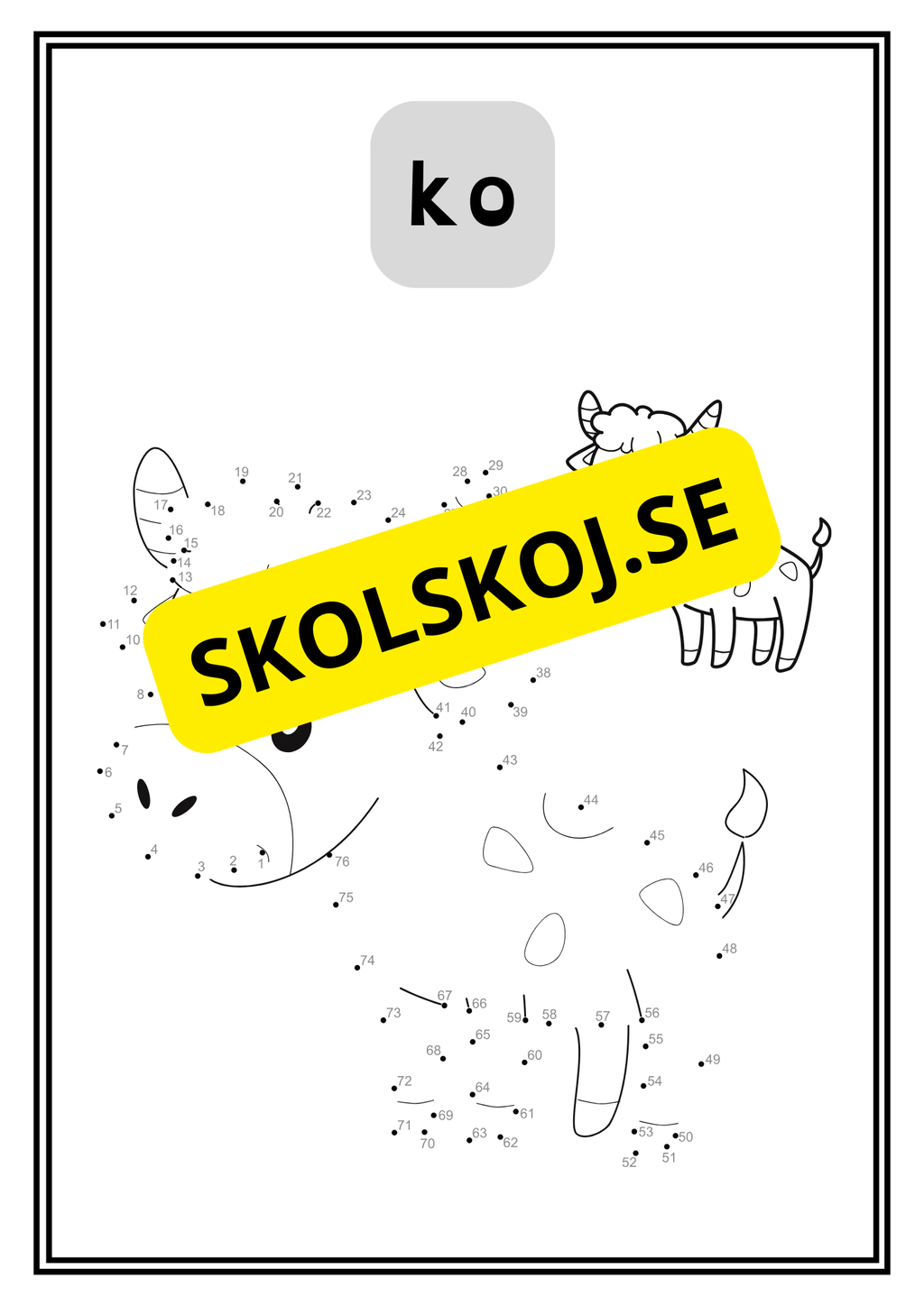 Djur - Prick till prick - 34 sidor