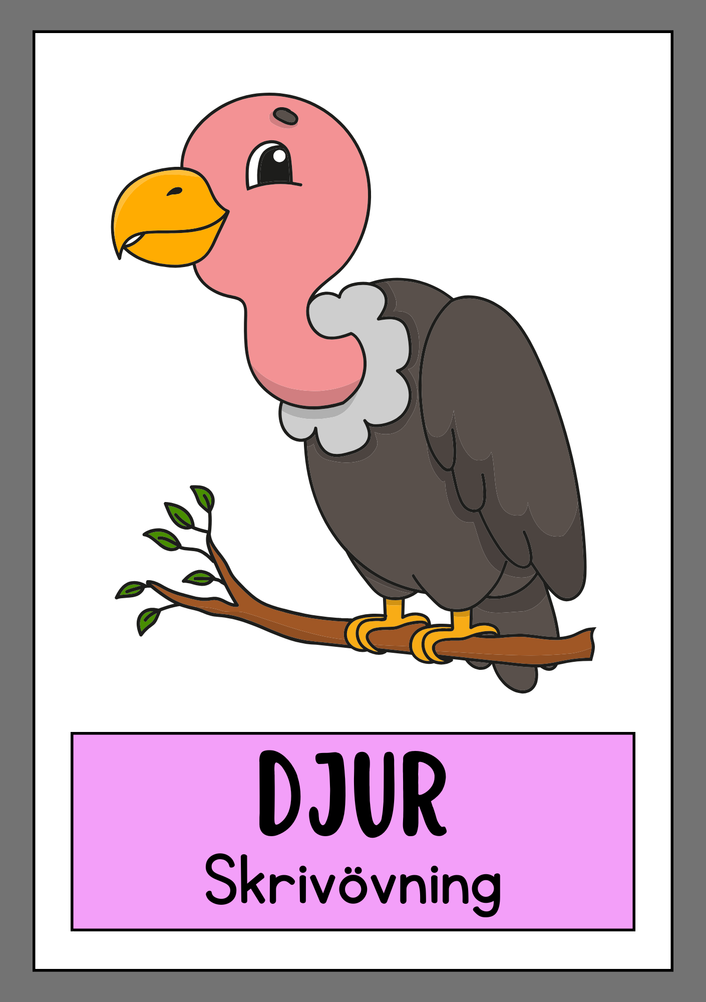 Djur - Skrivövning