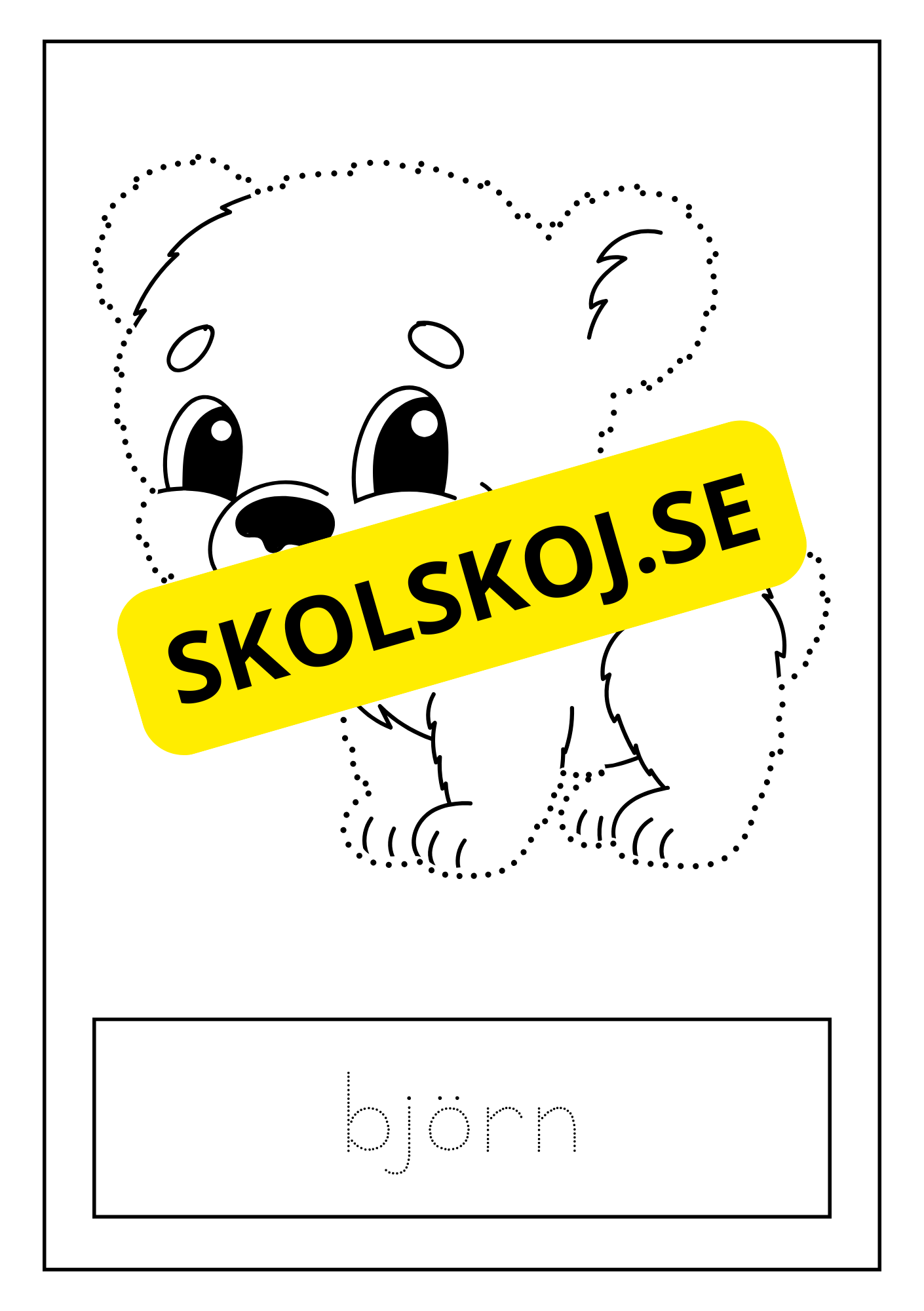 Djur - Skrivövning