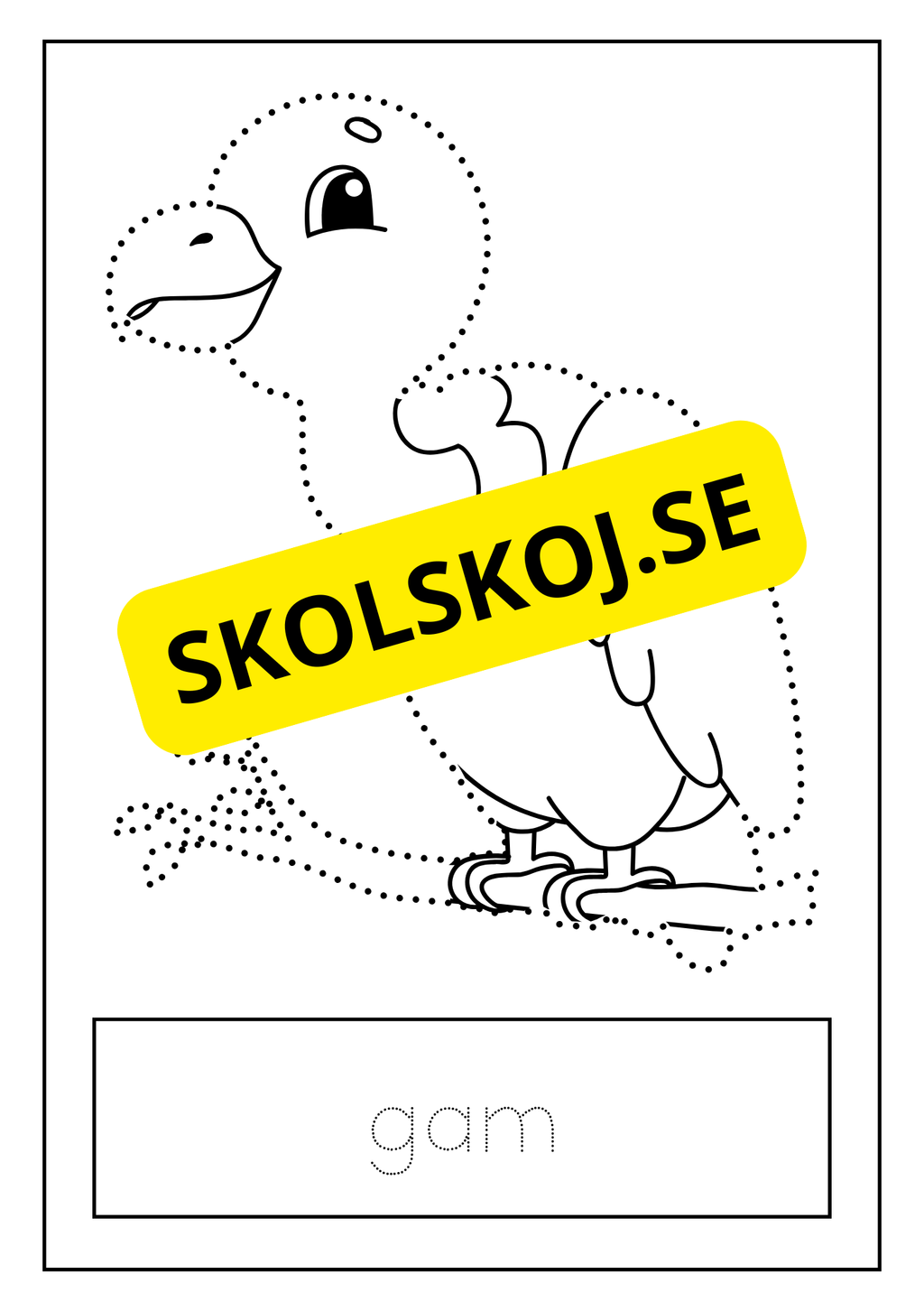 Djur - Skrivövning