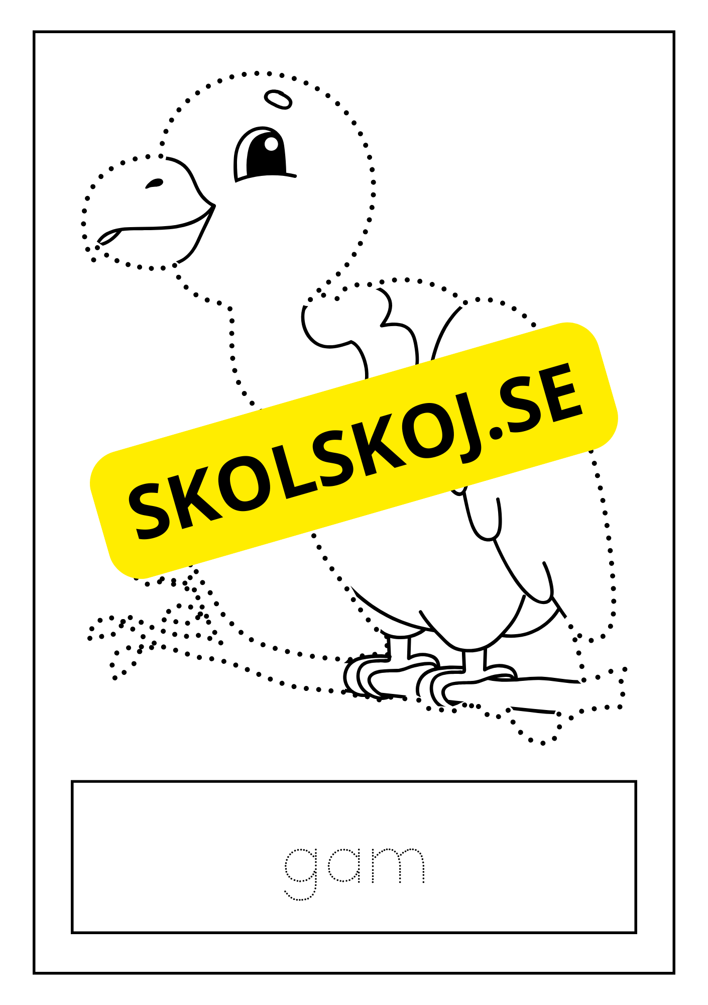 Djur - Skrivövning