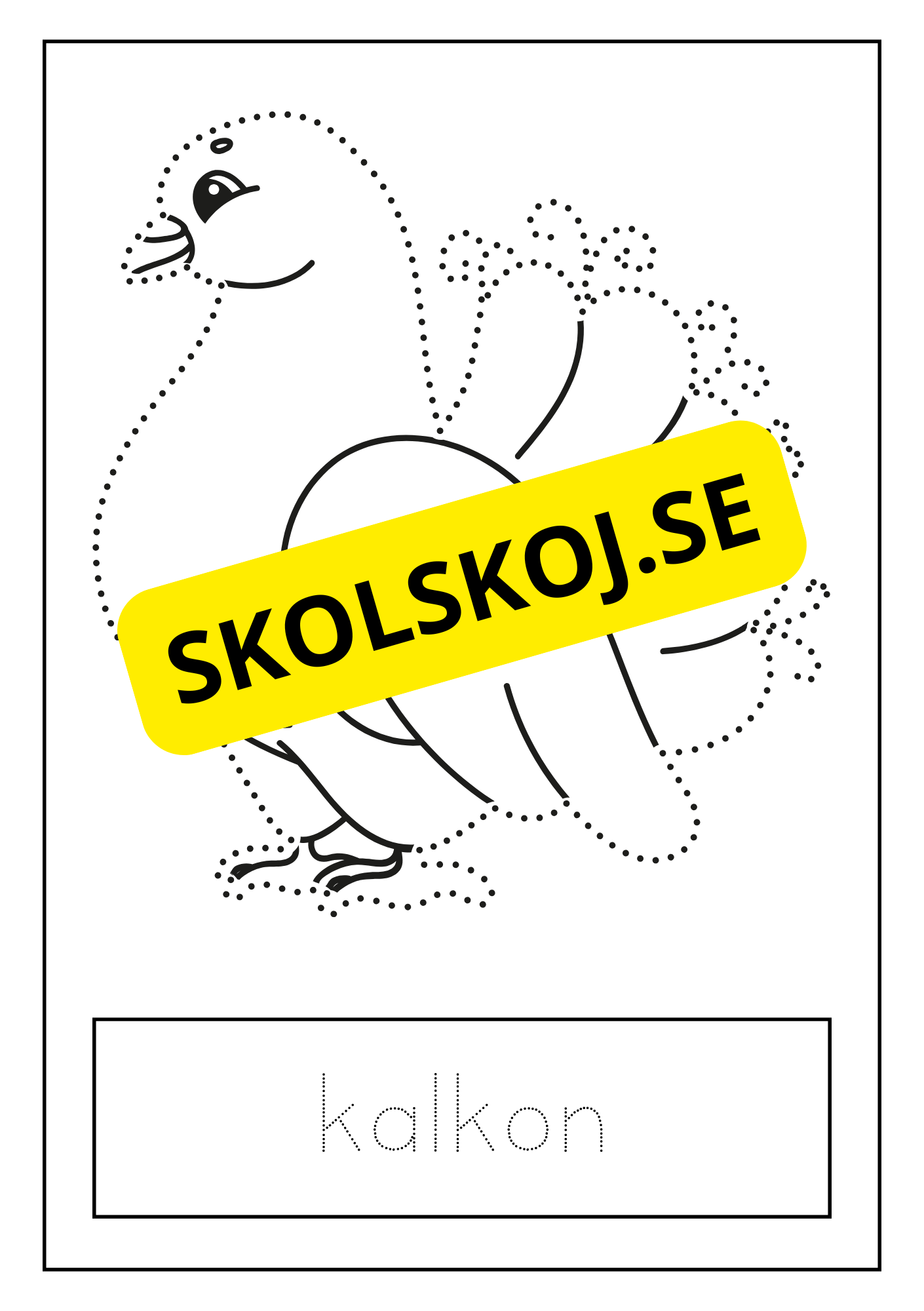 Djur - Skrivövning